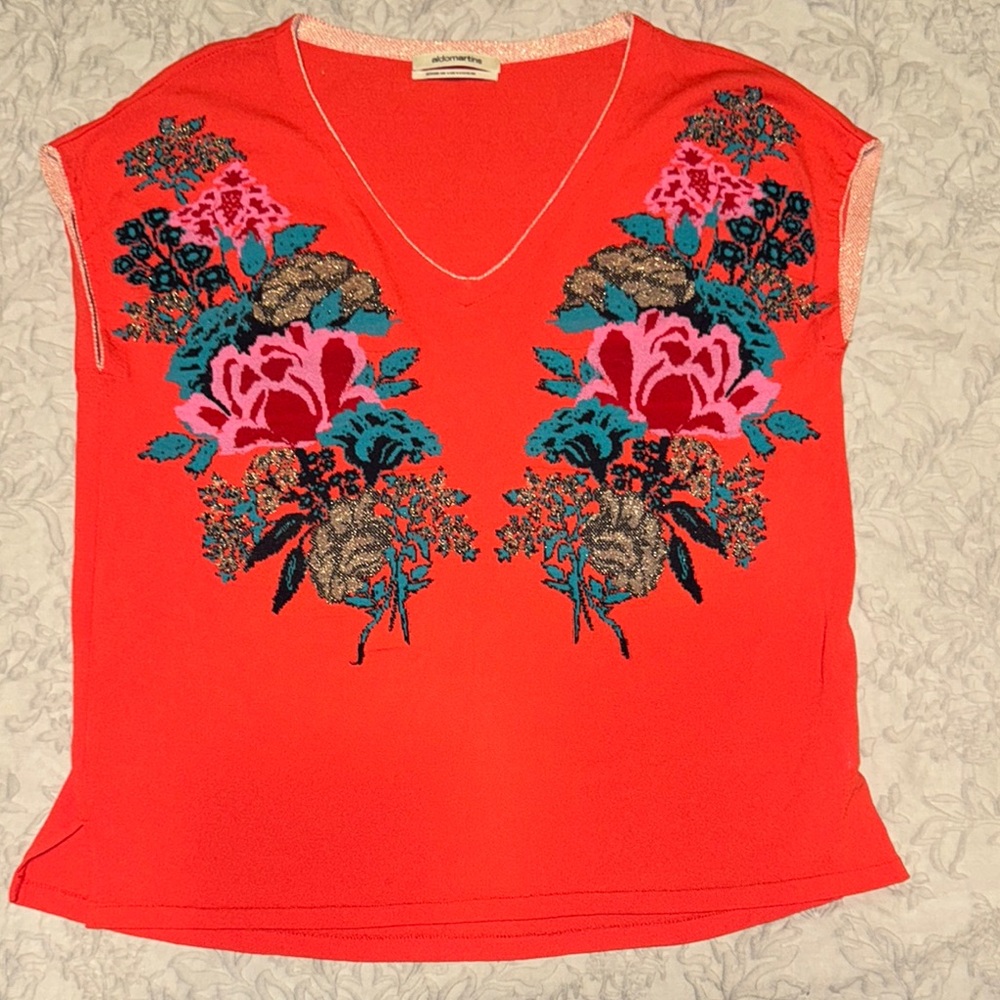 Women's Top, sleeveless, bright coral